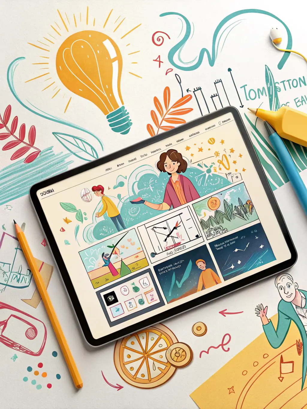 A digital storyboard being automatically generated by AI, highlighting the speed and efficiency of AI Studios' storyboarding process.